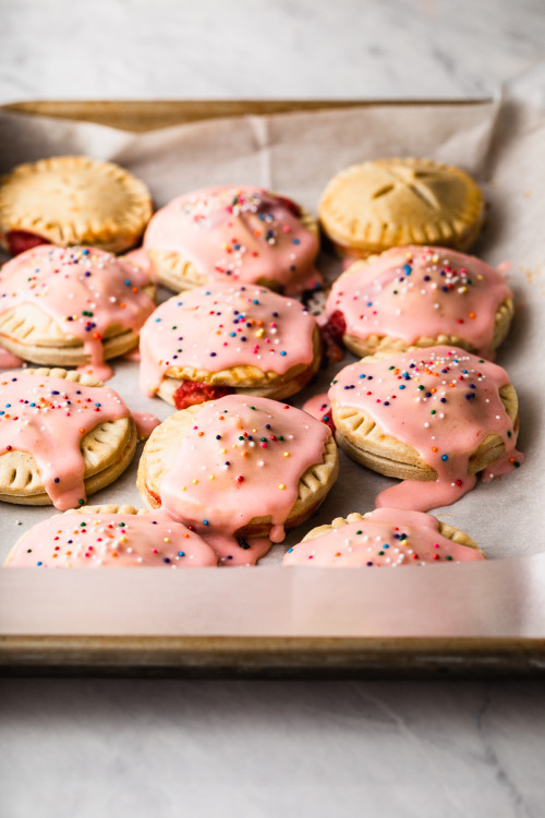 fullcravings:Homemade GF Strawberry Rhubarb Pop Tarts