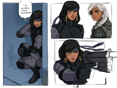 panzerfluch: slackergami:  Big Boss Ana, Solid Pharah, Quiet Widowmaker, Revolver McCree and then… Big… Papa Rein…  I also hope the Amaris’ skin tones are better than the previous one. Was not intentional, of course, but my mistake.    BIG