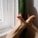 :Foot yoga and morning caress