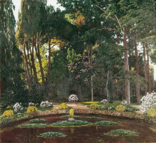 Garden of Arbucies   -   Santiago Rusiñol i Prats, 1911-31.Catalan,1861-1931Oil on canvas