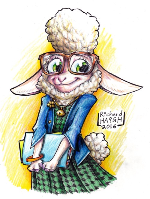 “Bellwether”Man, her fluffy wool was a challenge to draw :P