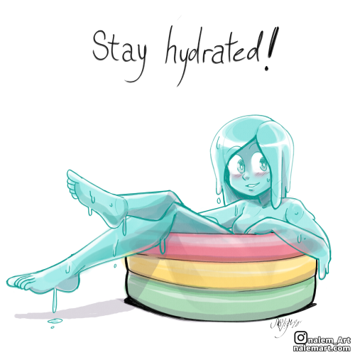 It’s been quite a hot and busy summer so it’s easy to forget to drink water. Slime gal B