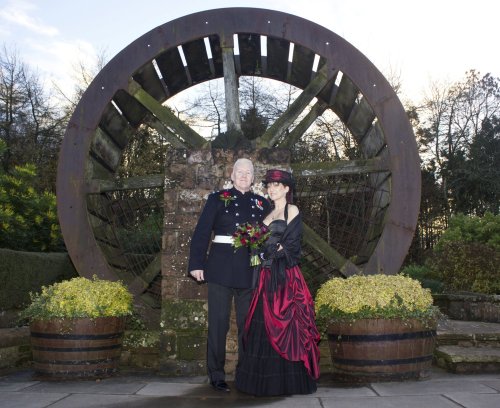 Helen and Nick&rsquo;s wedding day November 2013. Helen looks wonderful in her Revanche de La Femme 