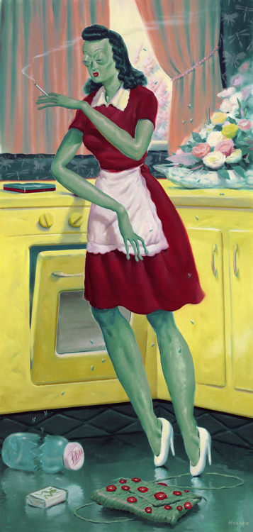 weepingwidar:adriftinginventory: Frog WifeRyan Heshka Ryan Heshka (Canadian, 1970)