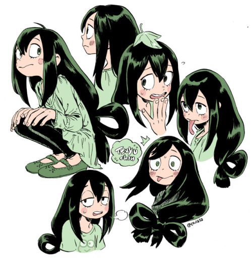 tsulala:tsuyu(warm up drawing from twitter~)