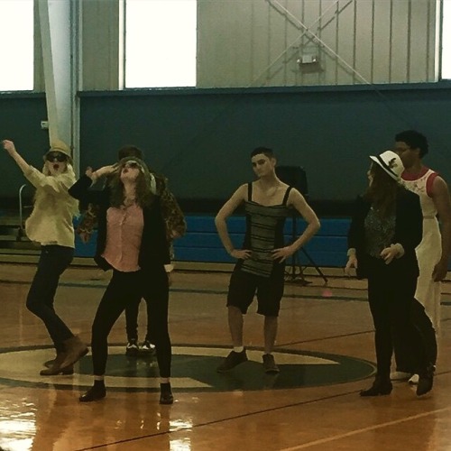 so squad and i did uptown funk for senior lip sync…