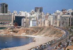 callainah: Eli Reed LEBANON. Beirut. February, 1984. Seaside