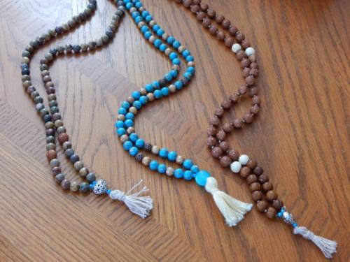 DIY Mala NecklaceWhat is a Mala? (source)A mala has many names and is also referred to as yoga beads