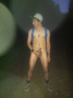 funoutdoornaked:Naked night walk