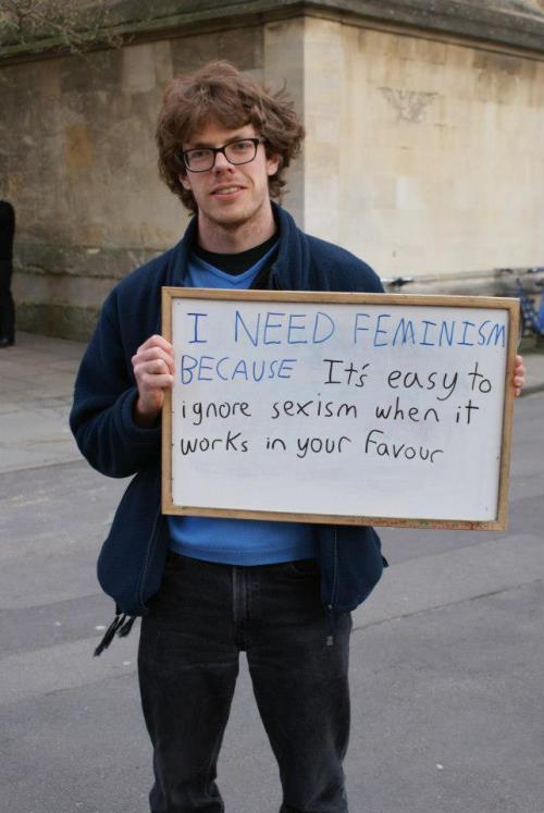 feministlikeme:  lifeisacycle:   thethings-wecarry:   Oxford University students on why we need femi