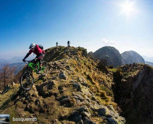 blog-pedalnorth-com:@Regrann from @basquemtb - A great day riding one of the mountains right on the 