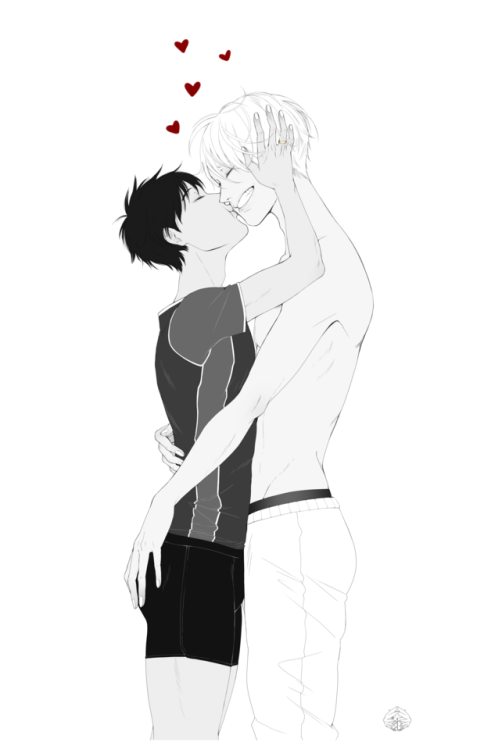 shaerahaek:Morning cuddles with Viktuuri <3