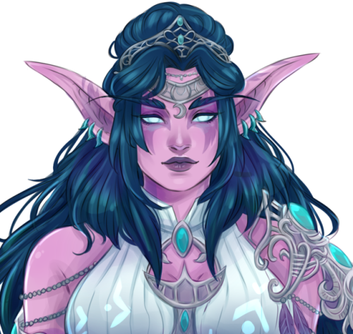 dorksofwarcraft: Squishy Tyrande (Colored version)This is a gift to all the people out there who doe