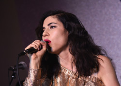 : Marina performing at Boots Beauty’s launch in New York