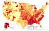 Obesity rates by US county, 2008.
More obesity maps >>