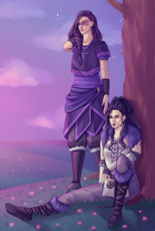 dndbutch:delsinsfire:Old memories and new beginnings[twitter][id: a painted illustration of zuella &