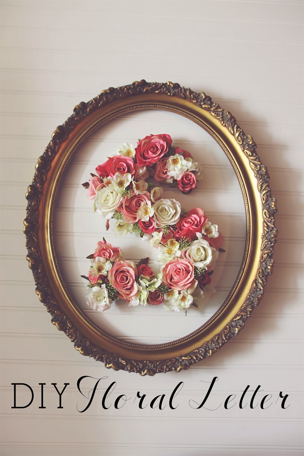 DIY: Floral Number or Letter Tutorial