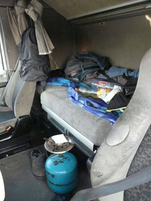 pigshouse:  Dirty trucker’s home porn pictures