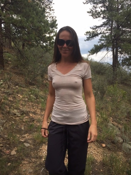 visiblenipple:Hiking