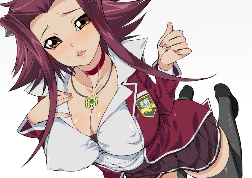 thehandsomepervert:  Izayoi Aki/Akiza Izinski via request. I’ll send you to the