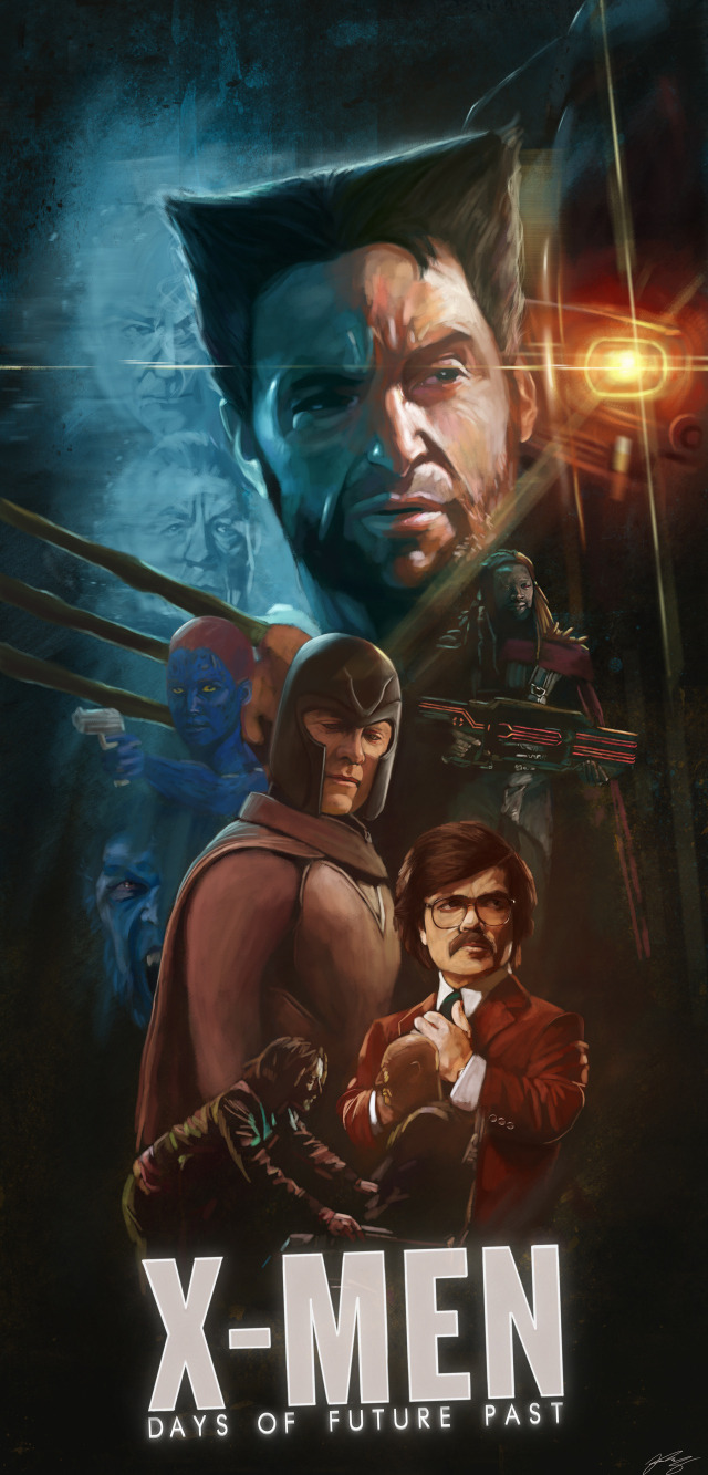 thecyberwolf:  X-Men: Days of Future Past &ldquo;Poster Posse Project #6 - Blurppy Exclusive”