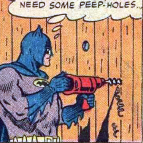 “Need some peep-holes…” World’s Finest Comics #153 (November 1965) Art by Curt Swan and George Klein