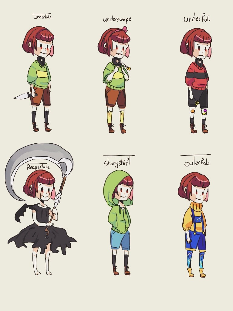 Undertale-Chara and Frisk ILoveAnnie72127 - Illustrations ART street