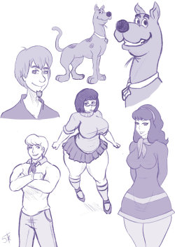 5tarexarte:  Scooby Doo -  Characters by