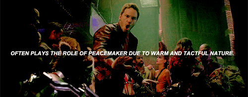 vislon:myers-briggs marvel meme:  peter quill, esfp;the entertainerNon-traditional