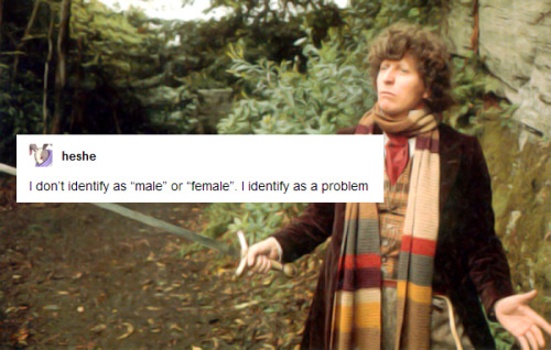 johannesviii:A compilation of enby textposts + Doctor Who screenshots because this was left unfinish