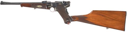 Luger Carbine,Made by Deutsche Waffen Maschinenfabriken (DWM) the Luger Carbine was a rare form of t