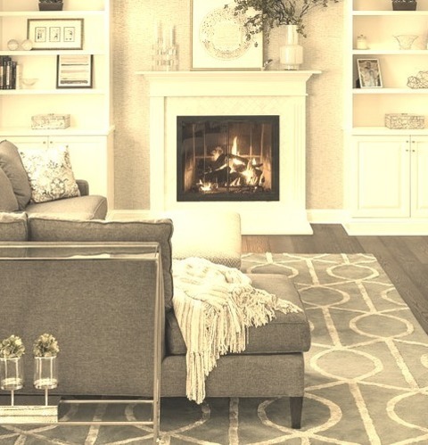 Philadelphia Family RoomInspiration For A Mid-sized Transitional Open Concept Dark Wood Floor Family