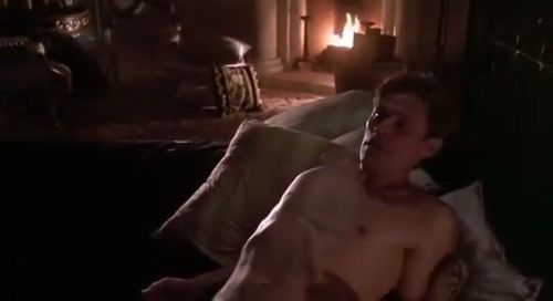 Body of Evidence (1993) Willem Dafoe shirtless, restrained and getting the hot wax treatment. From M