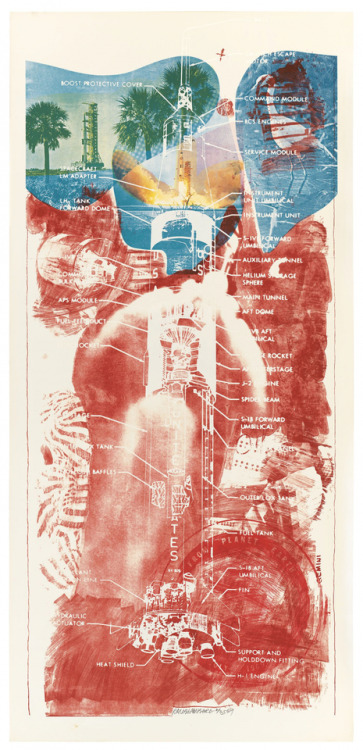 davidhudson:
“ Robert Rauschenberg, Sky Garden, 1969.
Apollo 11 was launched by a Saturn V rocket from Kennedy Space Center on Merritt Island, Florida, on July 16, 1969.
”