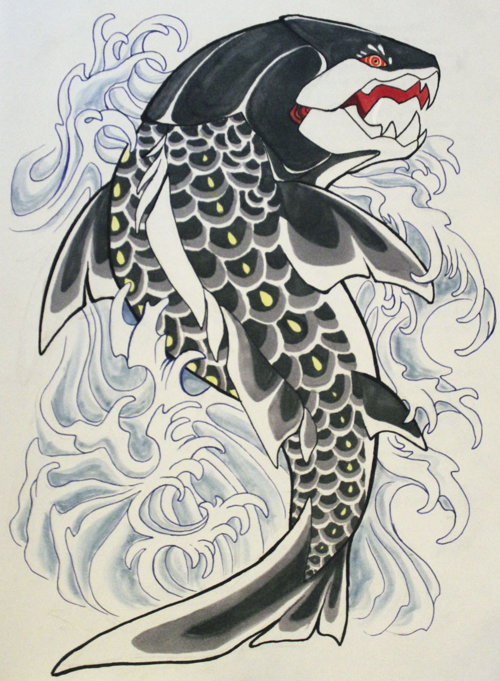 heyysashaa:  Inktober 31/31 ending it off with a revisit of dunkleosteus nobori 