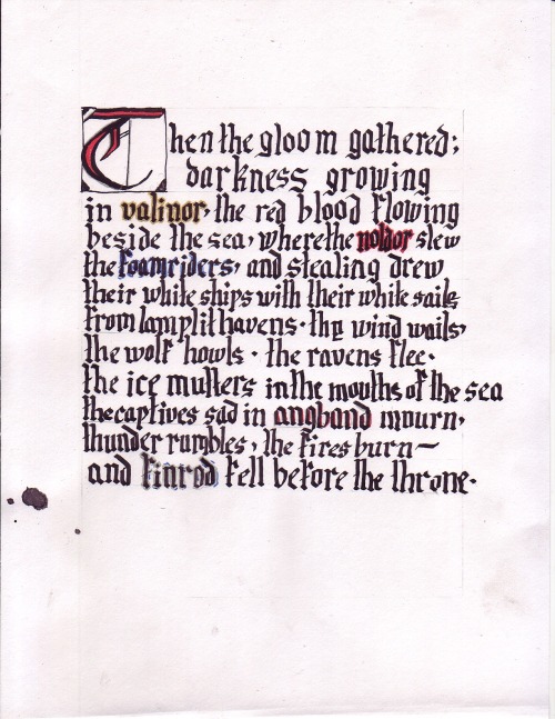 glamstructed:request from zaataronpita: the end bit of the chanting/singing duel between Finrod Fela