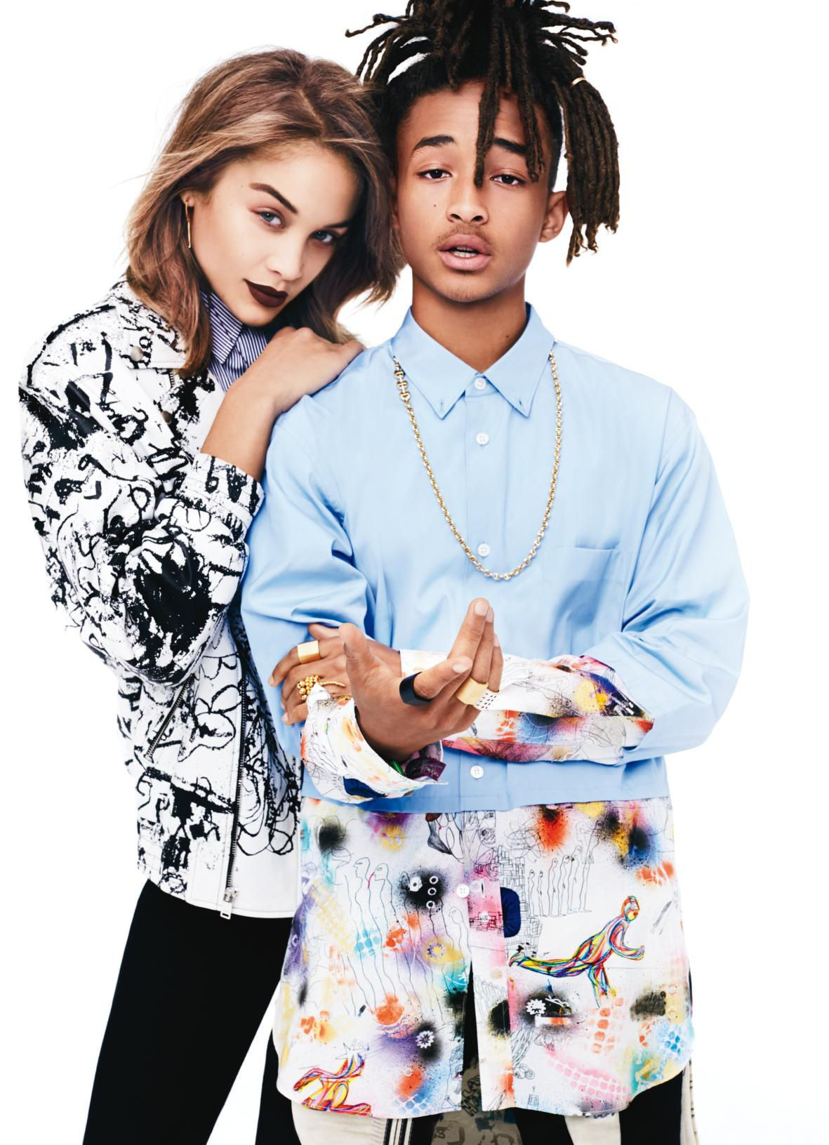 joynavon:  celebritiesofcolor:  Jaden Smith and Jasmine Sanders for Glamour Magazine
