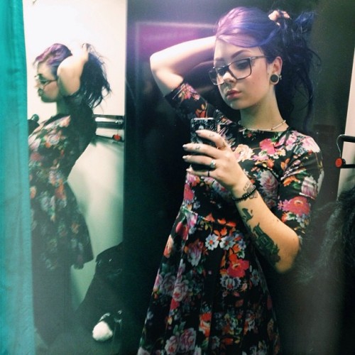 wildfoxwithowleyes:  Do i look smart enough!? xD kinda fell in love with this dress! #primark 