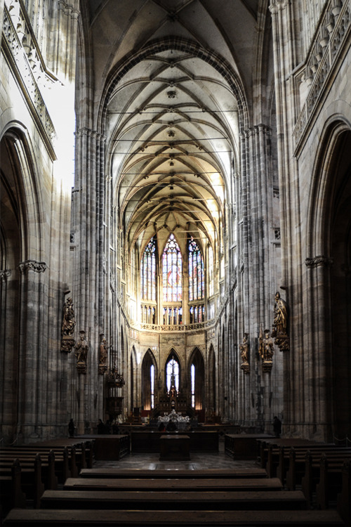 cjwho:  St. Vitus Cathedral, Prague by Christoph Sevcnikar [artist on tumblr] St.