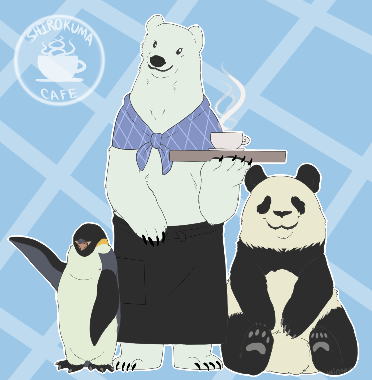 Chihuahua Intensifies Polar Bear Cafe Fanart Because This Show Is
