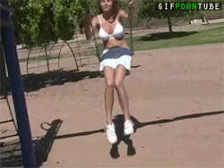 babesonswings2:  OMG!!! Pantyless on a swing