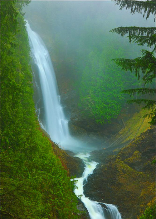 coiour-my-world:Wallace Falls, Wallace Falls State Park, WA ~ randalljhodges