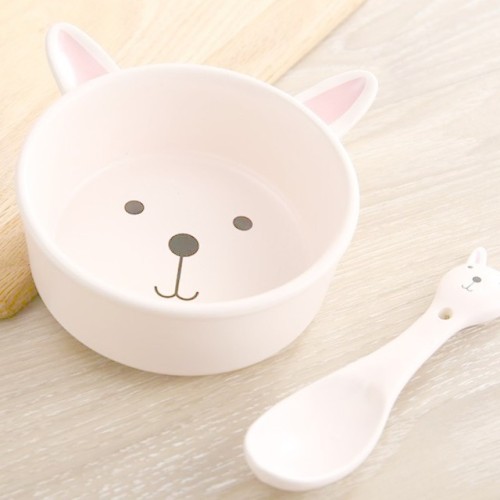 ♡ Ceramic Bowl and Spoon Set (4 Designs) - Buy Here ♡Discount Code: behoney (10% off your purchase!!