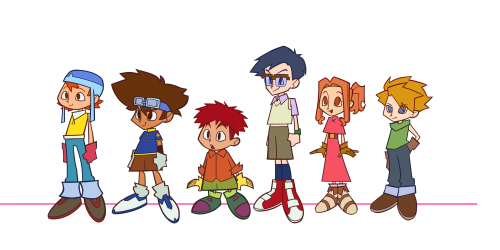 The Digidestined !!!!! Process Under The Cut :3