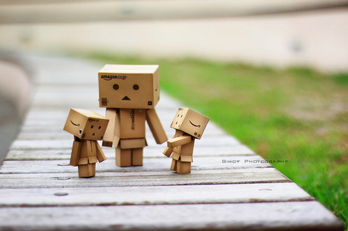 Little Danbo and Big DanboDanbo is a Japanese cardboard robot that provides photographers with a cut