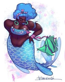 blakeinobi: Thanks for all your comments! I wake up everyday excited to work on another mermaid. #mermay #mermay2017  #art #illustration #artistoninstagram #instaart #digitalart #artsy #artoftheday #beautiful  #photoshop #pinup #curvygirl #drawmoreplus