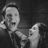 justbelievinginahappyending:  J: Us? Kissing? That is ridiculous.A: Totally.