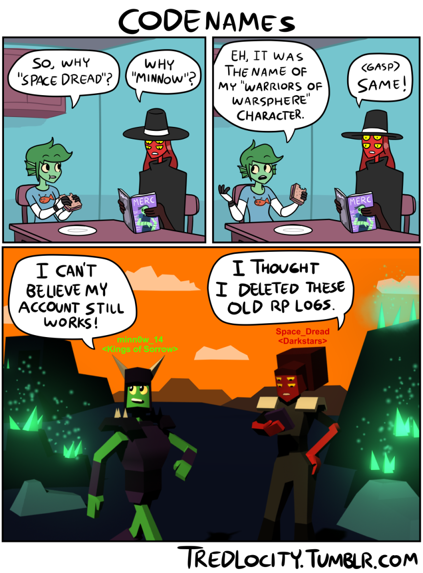 tredlocity: “Most people in our line of business who chose to go by a codename