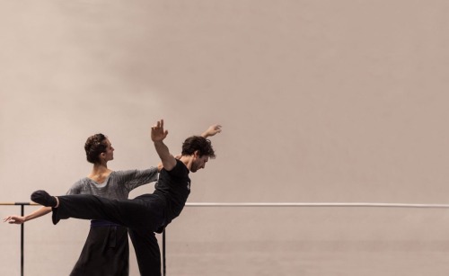 ondyn: Dorothée Gilbert and Mathieu Ganio in rehearsal for Neumeier’s Chant de la Terre photo by An