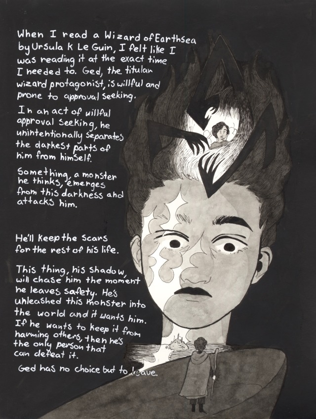 beetleb0ne:a personal comic about Ursula K Leguin and A Wizard of Earthsea